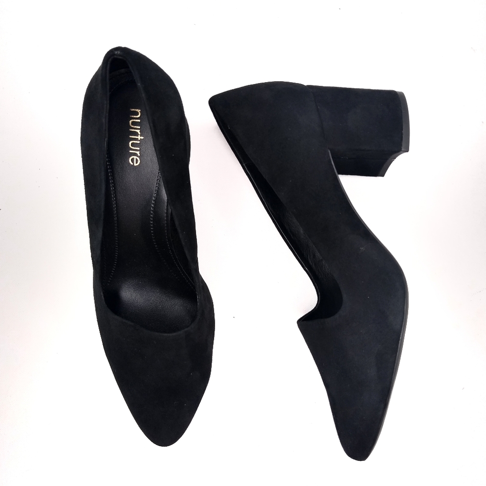 Nurture heels black size 10m approx 3in heel